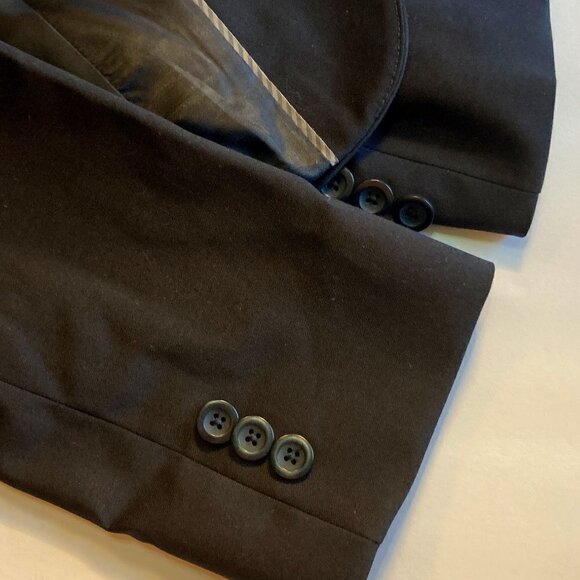 Affinity Apparel SZ 8 NWT Navy classic one button fitted blazer Office Academia - Picture 3 of 7
